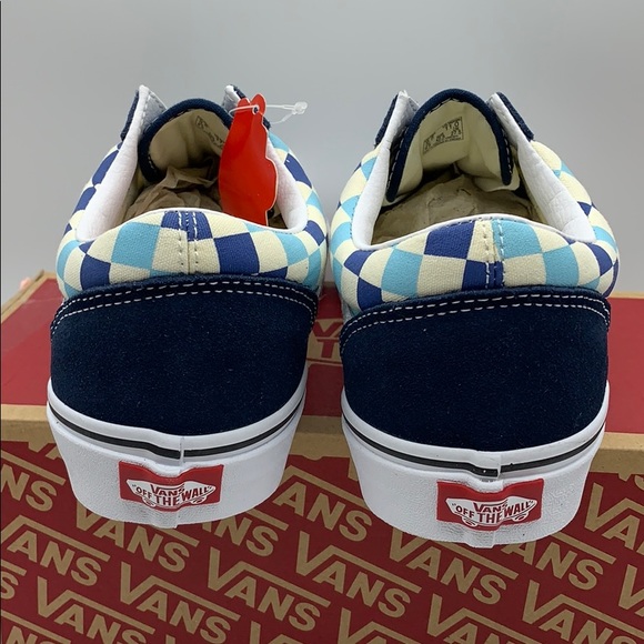 VANS OLD SKOOL CHECKERBOARD Blue Topaz WMNS - Picture 8 of 16